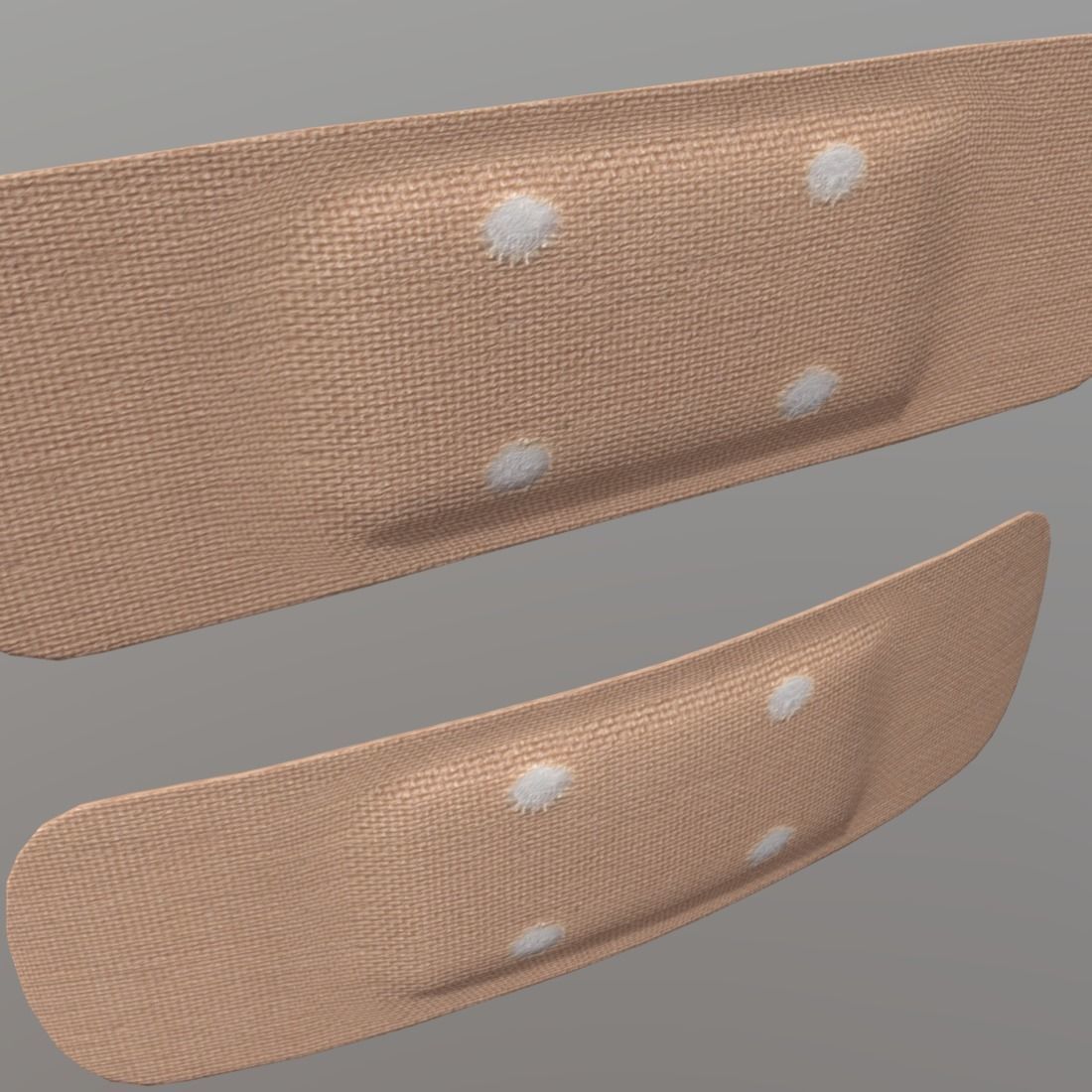 Sticking Plaster Low-poly 3D model_15