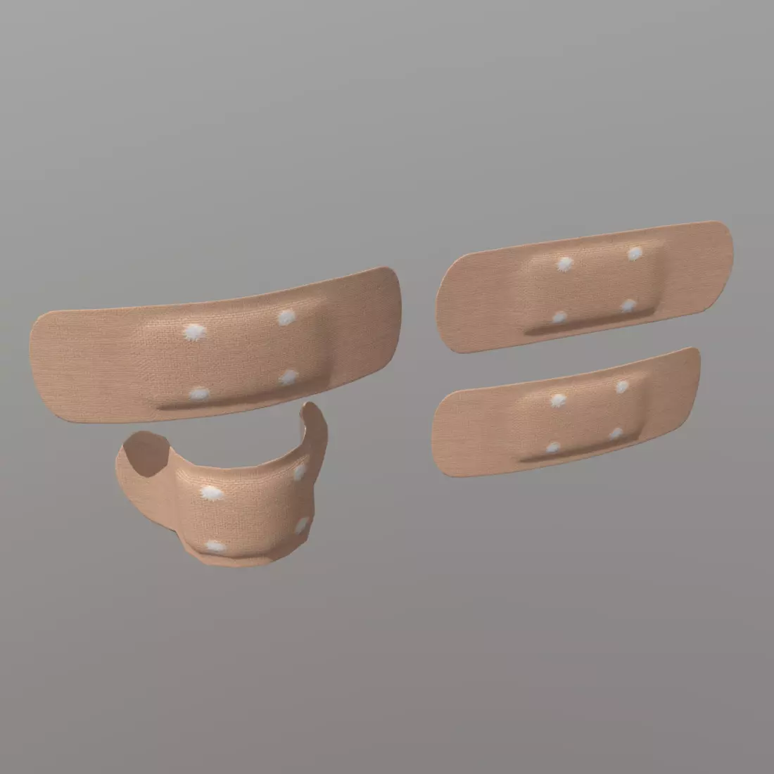 Sticking Plaster Low-poly 3D model_0