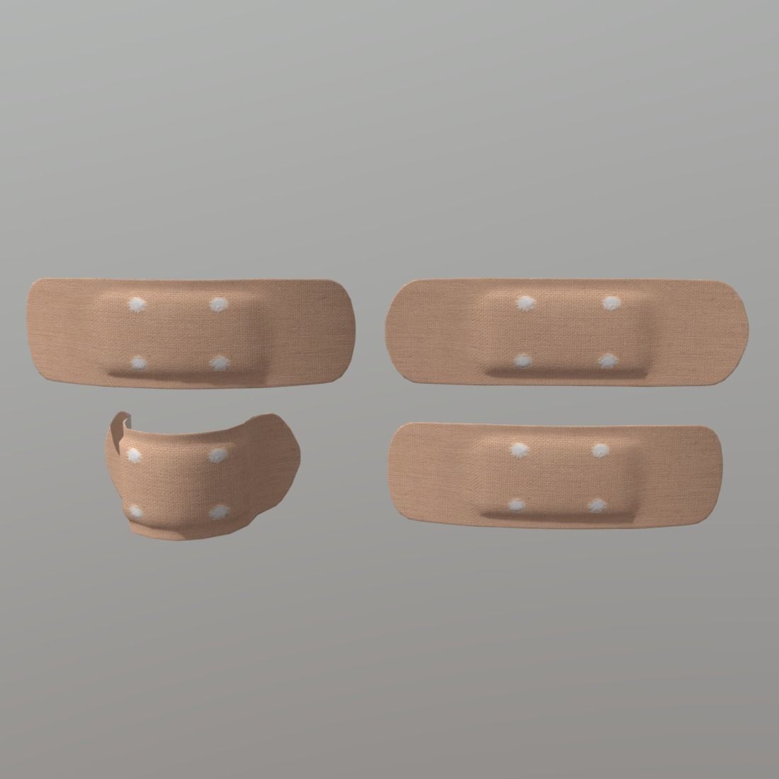 Sticking Plaster Low-poly 3D model_2