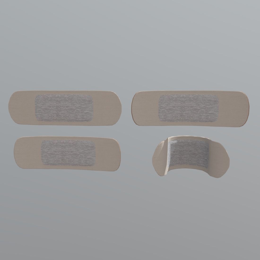 Sticking Plaster Low-poly 3D model_8