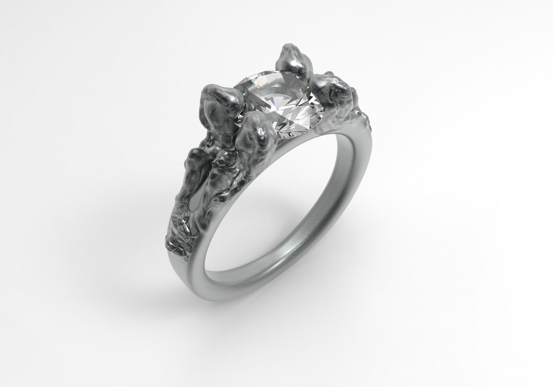 Special ring 3D print model_4
