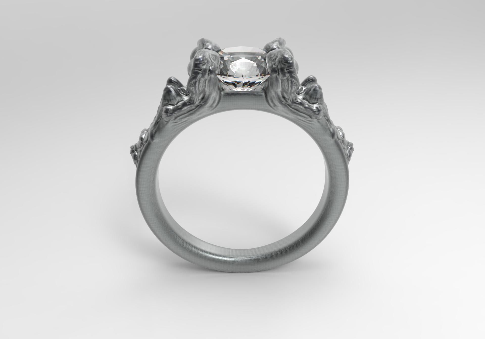 Special ring 3D print model_1