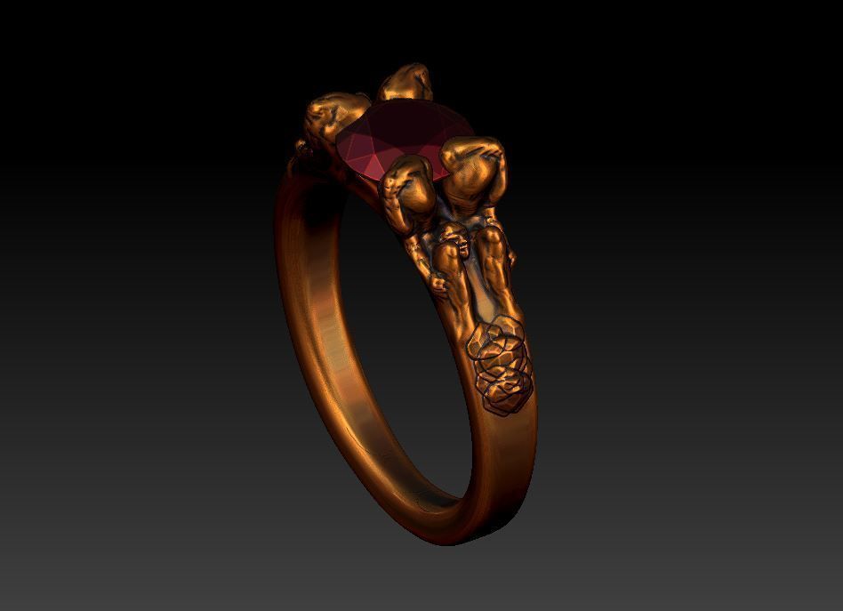 speacial ring  3D print model_1