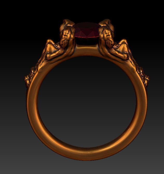 speacial ring  3D print model_2