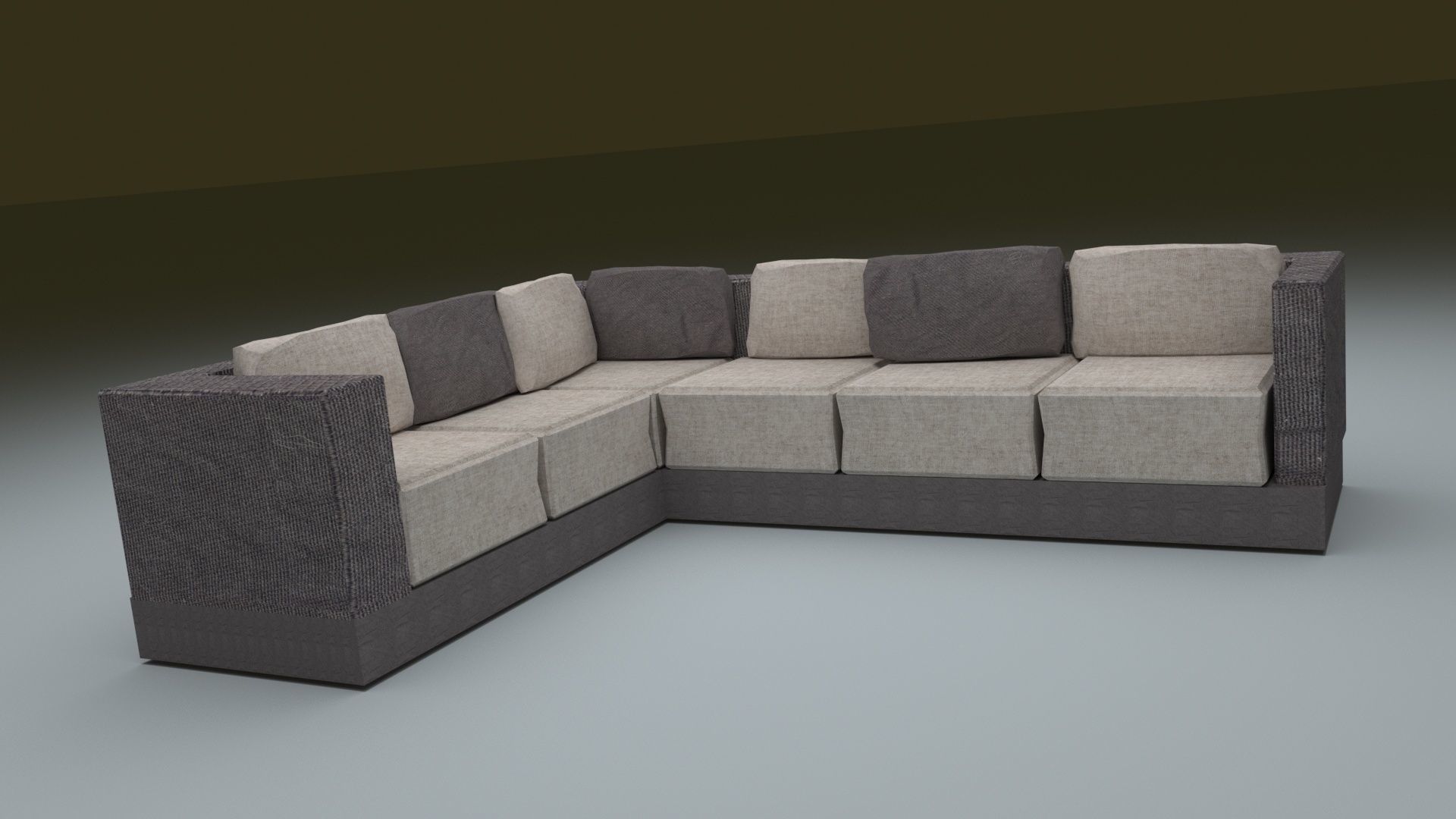 Modern Sofa 3D model_1