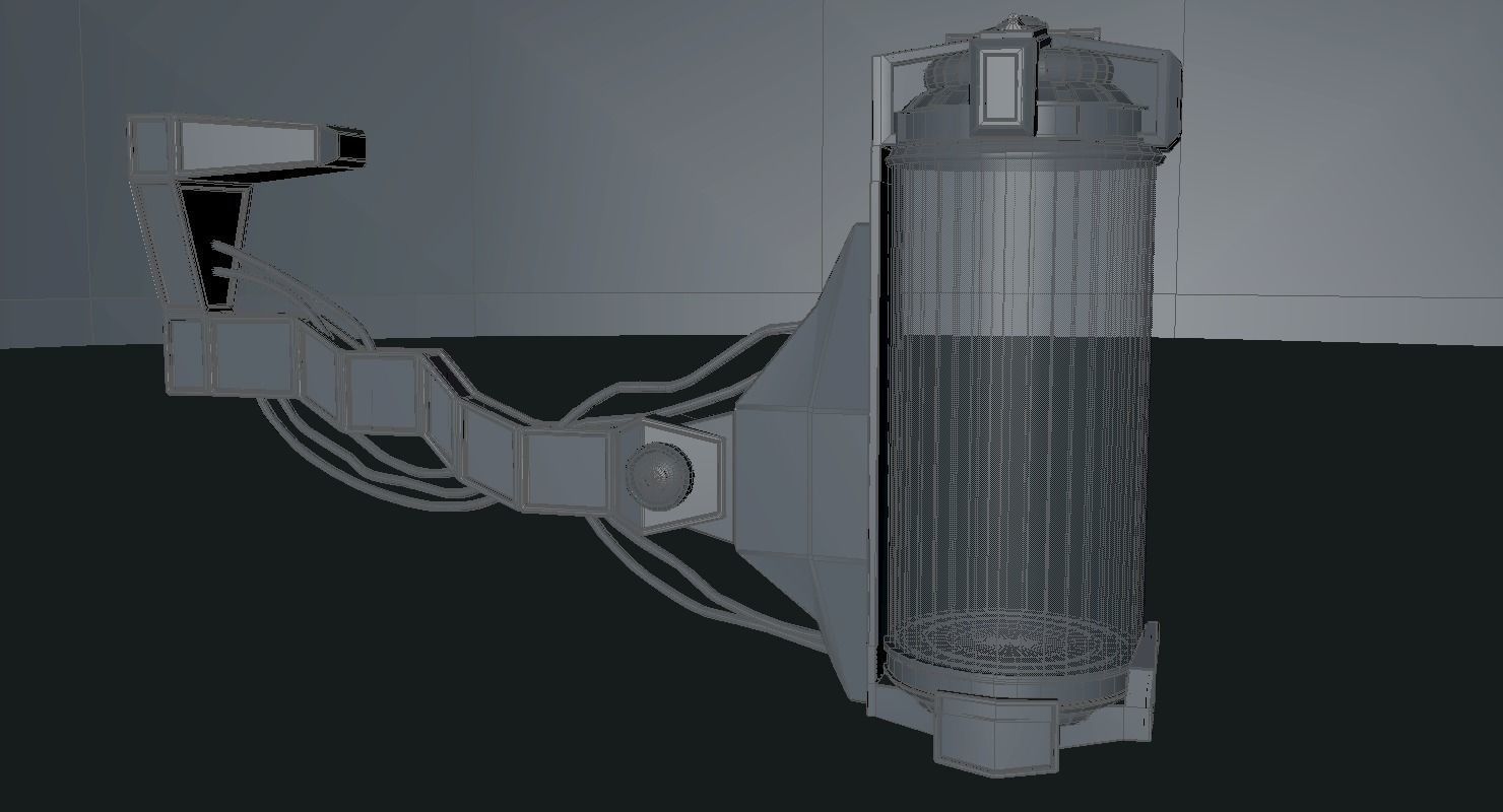 Sci-fi liquid container  3D model_16