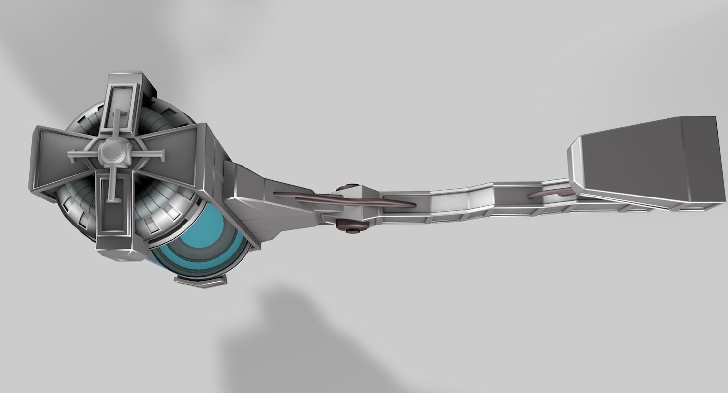 Sci-fi liquid container  3D model_5