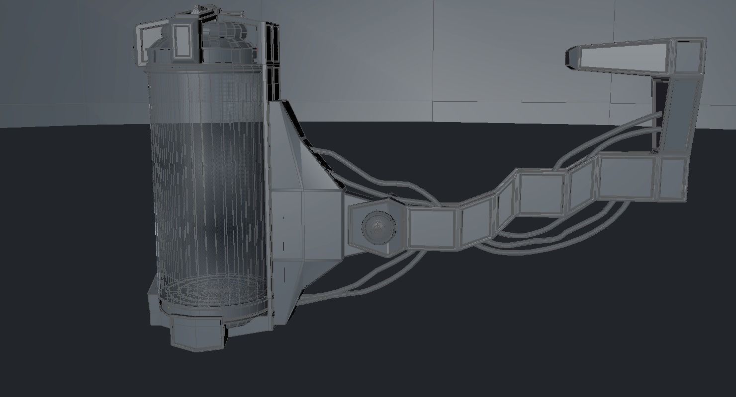 Sci-fi liquid container  3D model_12