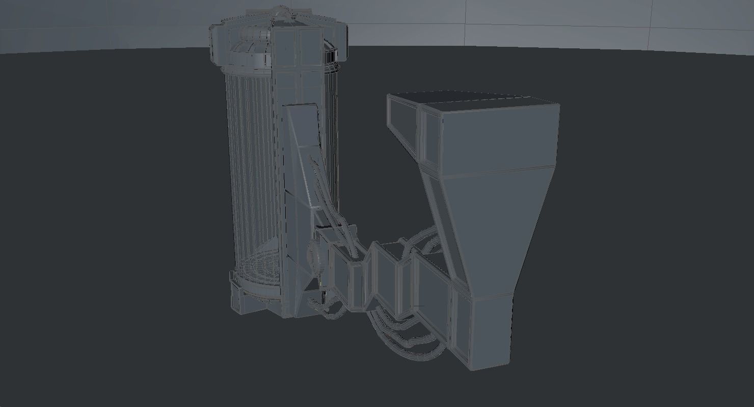 Sci-fi liquid container  3D model_14