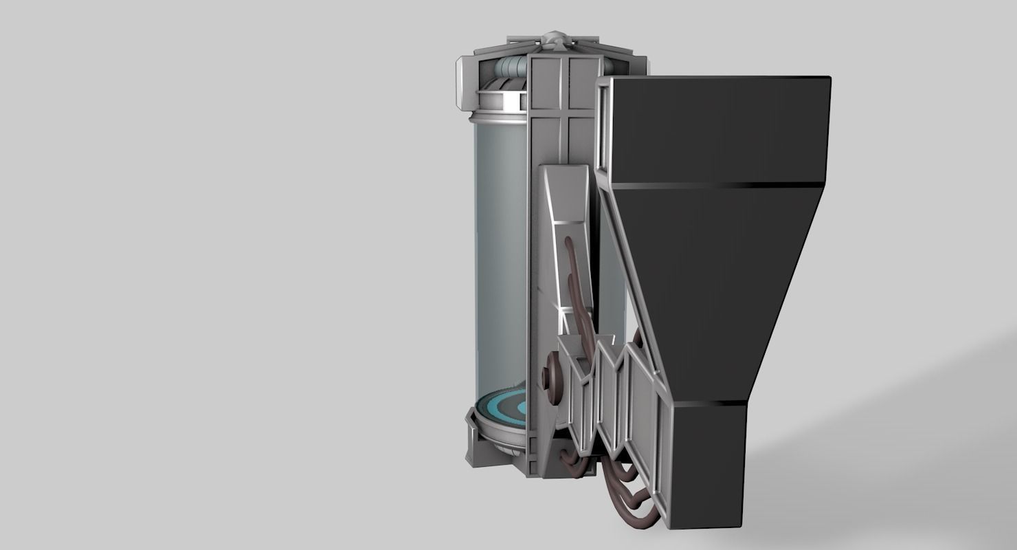 Sci-fi liquid container  3D model_10
