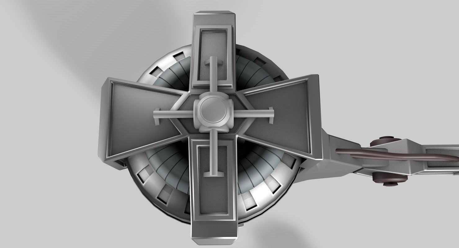 Sci-fi liquid container  3D model_7