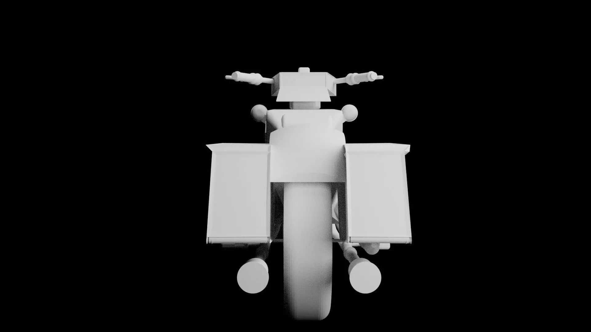 Simple Motorcycle Free 3D model