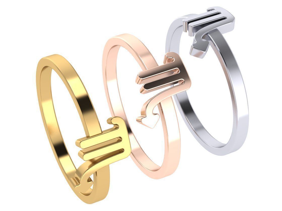 zodiac rings 3D Model Collection_22