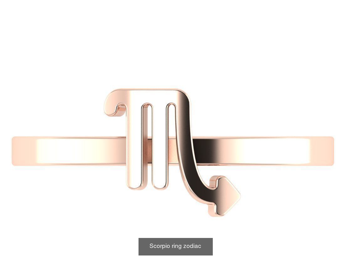 zodiac rings 3D Model Collection_5