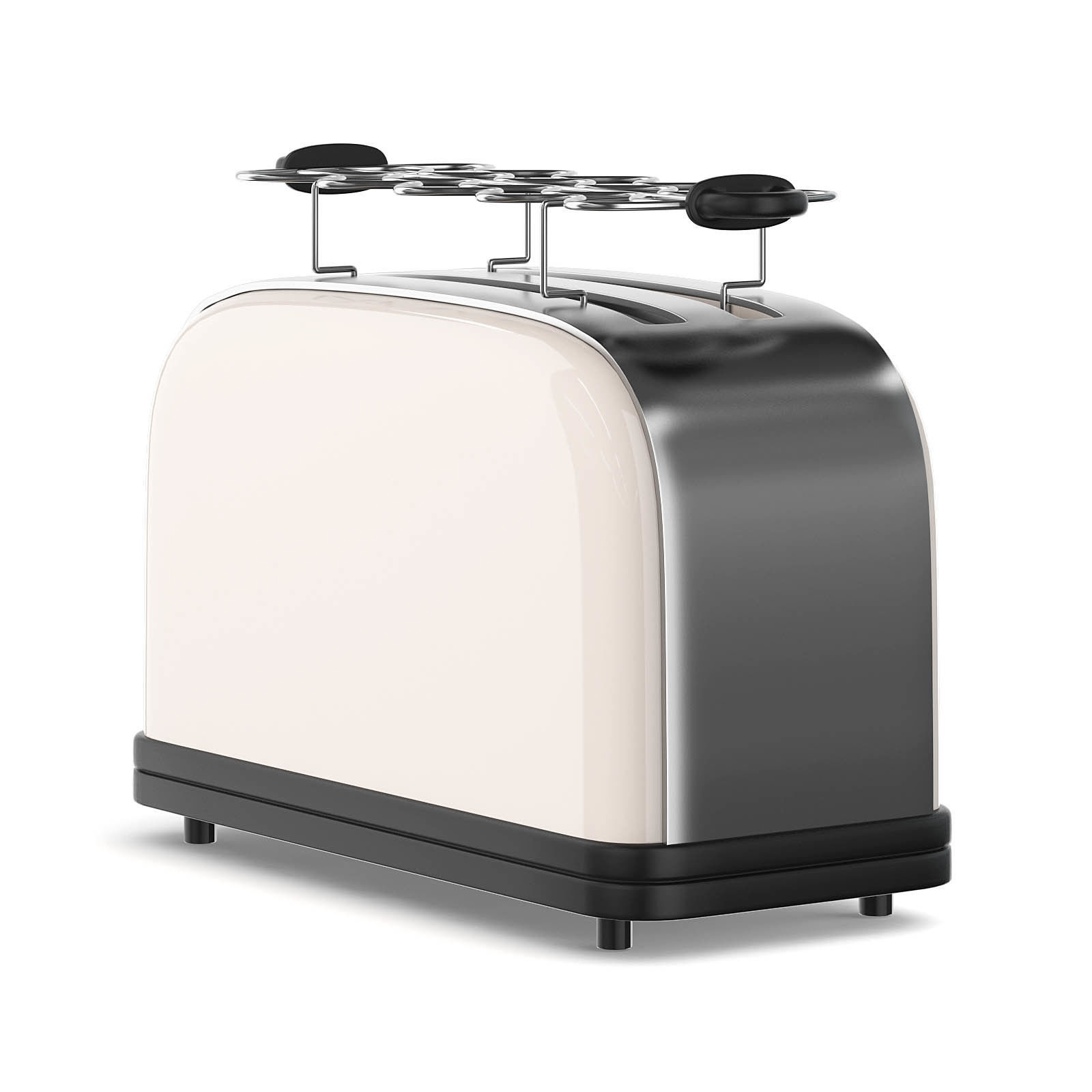 Toaster 3D Model slice - cream 3D model_2