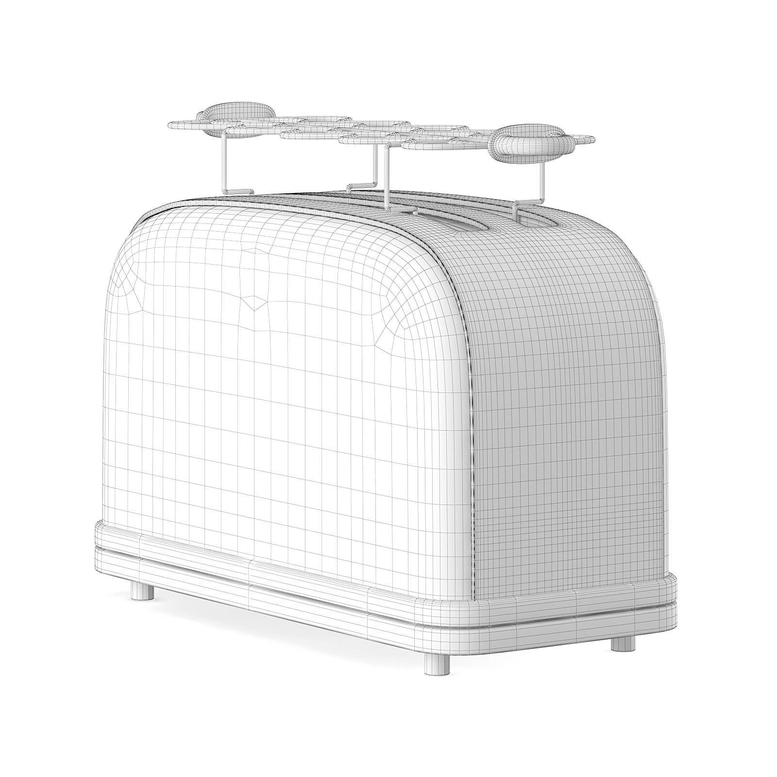 Toaster 3D Model slice - cream 3D model_3