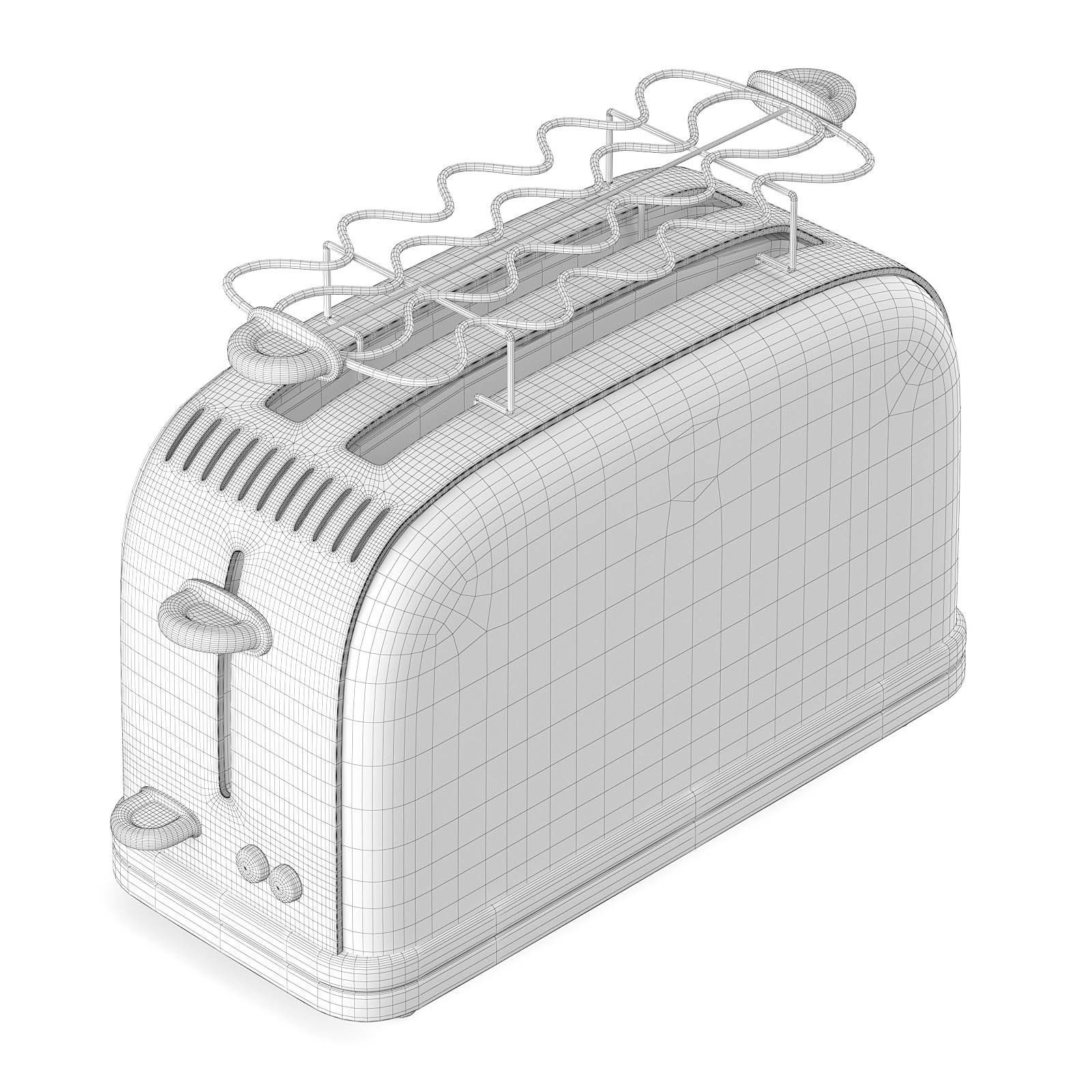 Toaster 3D Model slice - cream 3D model_5