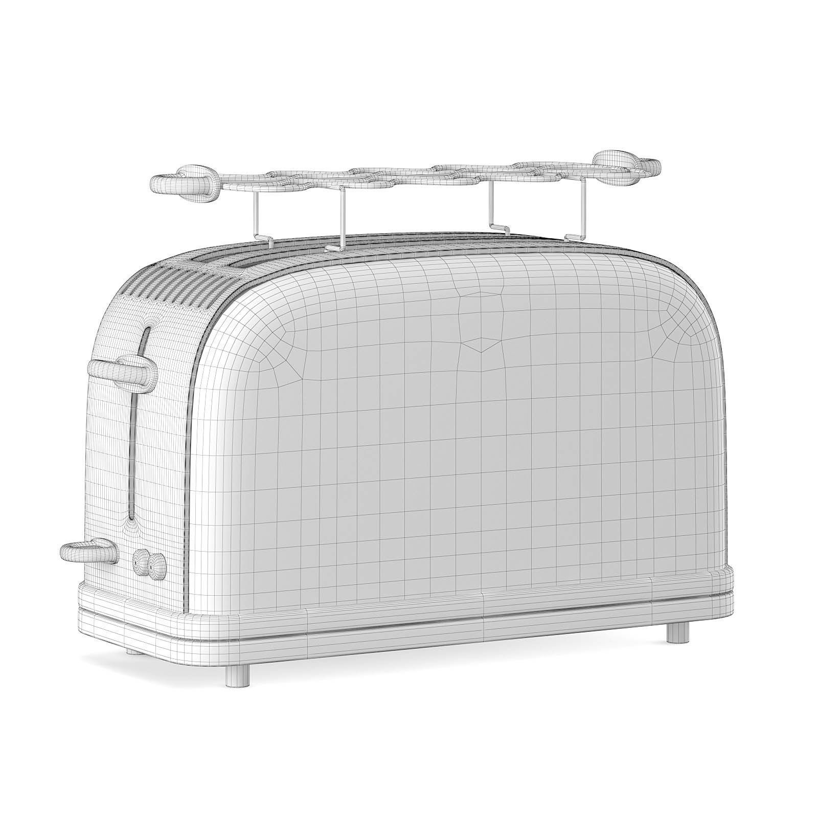 Toaster 3D Model slice - cream 3D model_1
