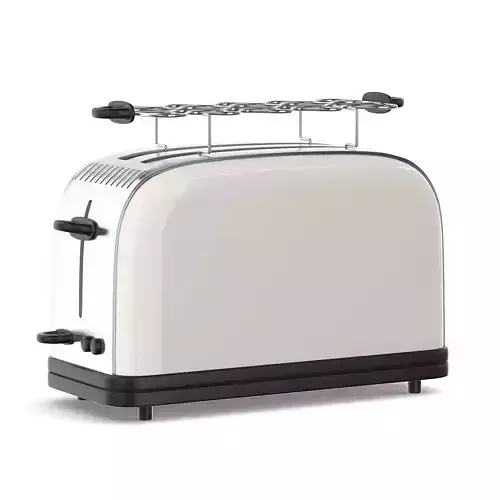 Toaster 3D Model slice - cream 3D model