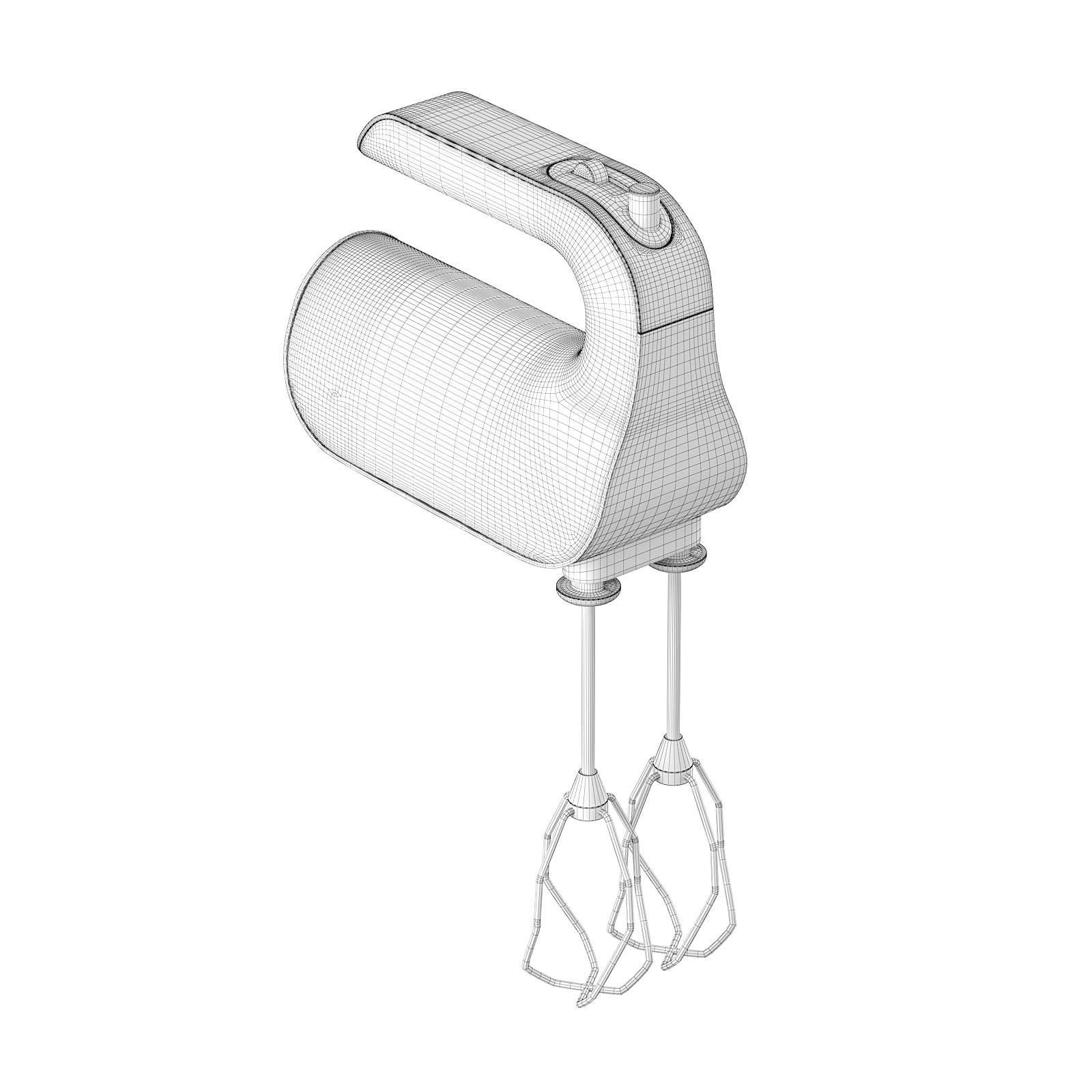 Mixer 3D Model electric with handle 3D model_5