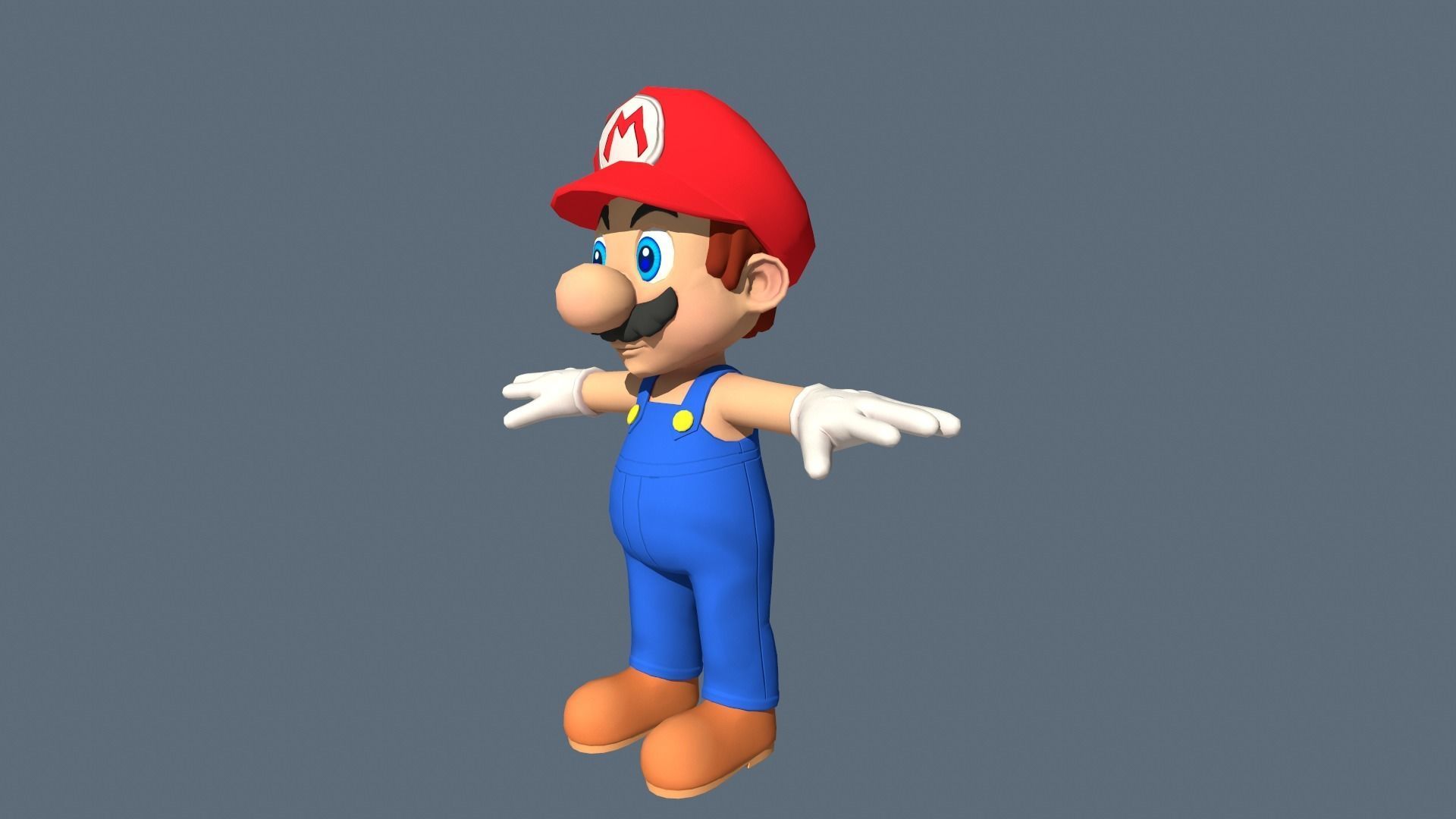 Super Mario 3D Model Low-poly 3D model_5