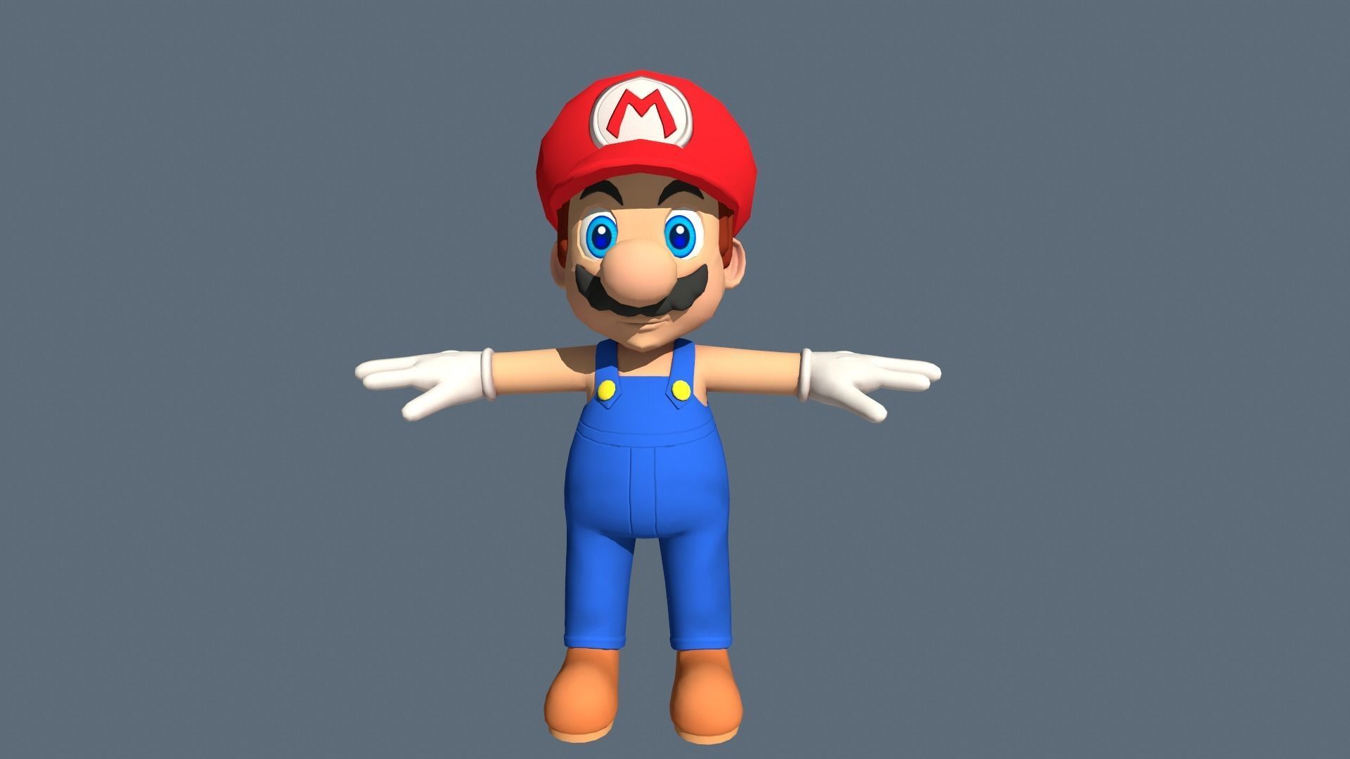 Super Mario 3D Model Low-poly 3D model_4