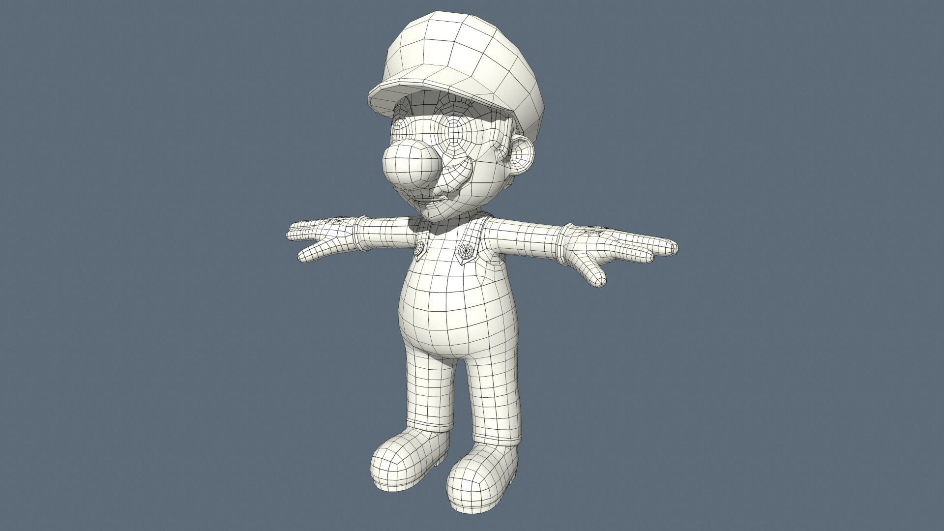 Super Mario 3D Model Low-poly 3D model_8