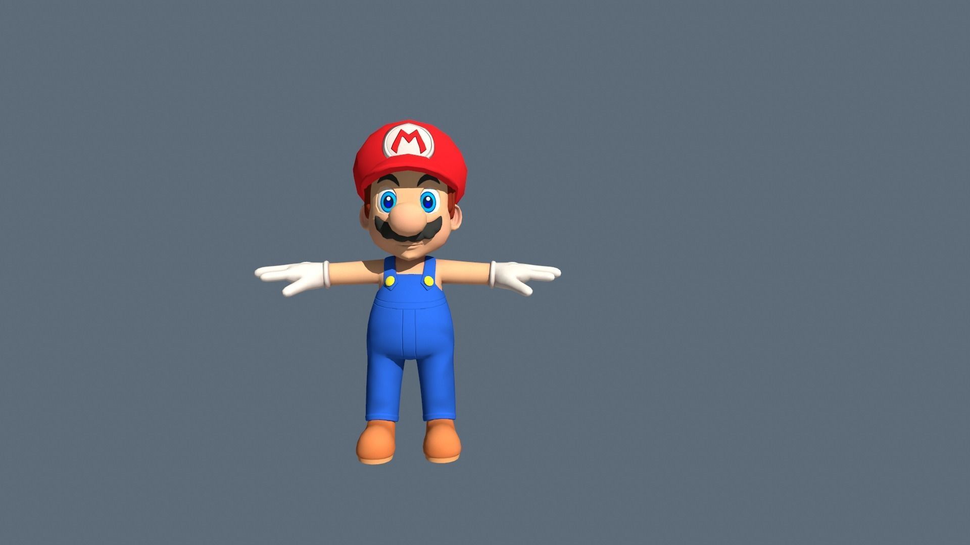 Super Mario 3D Model Low-poly 3D model_13