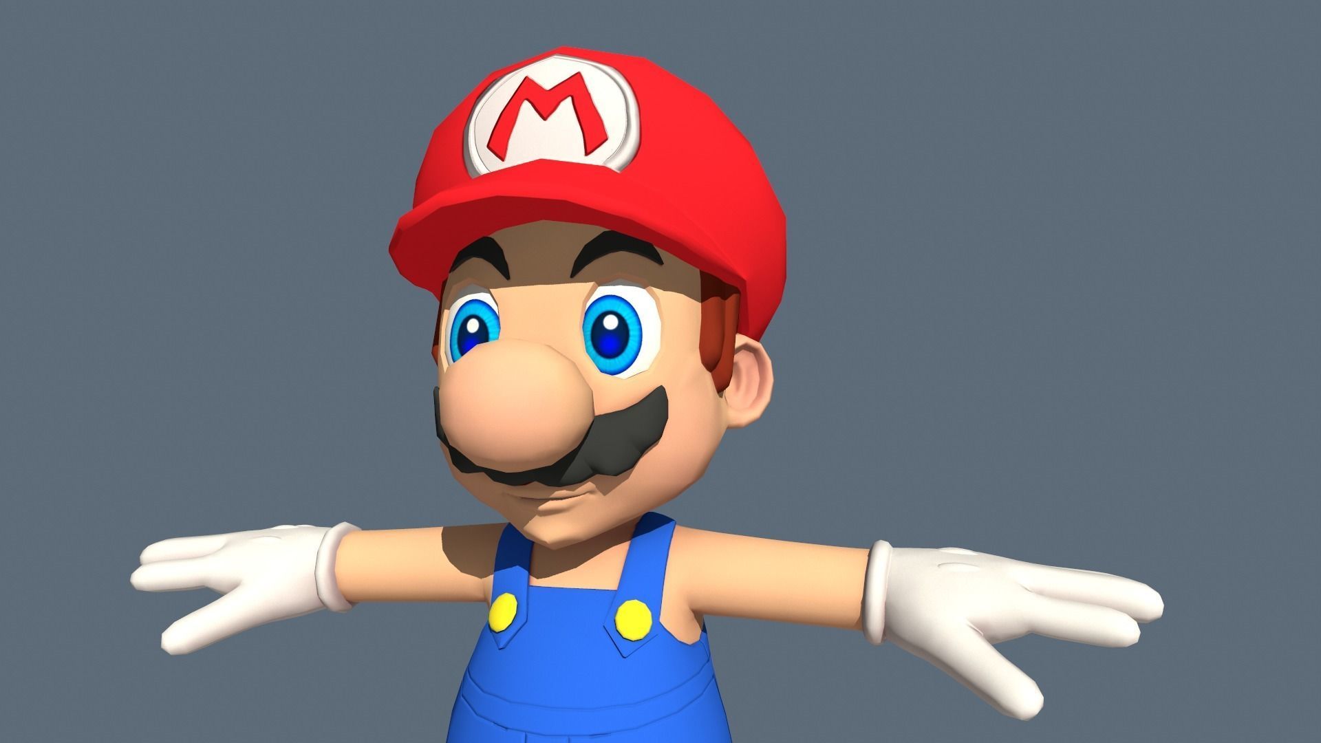 Super Mario 3D Model Low-poly 3D model_11