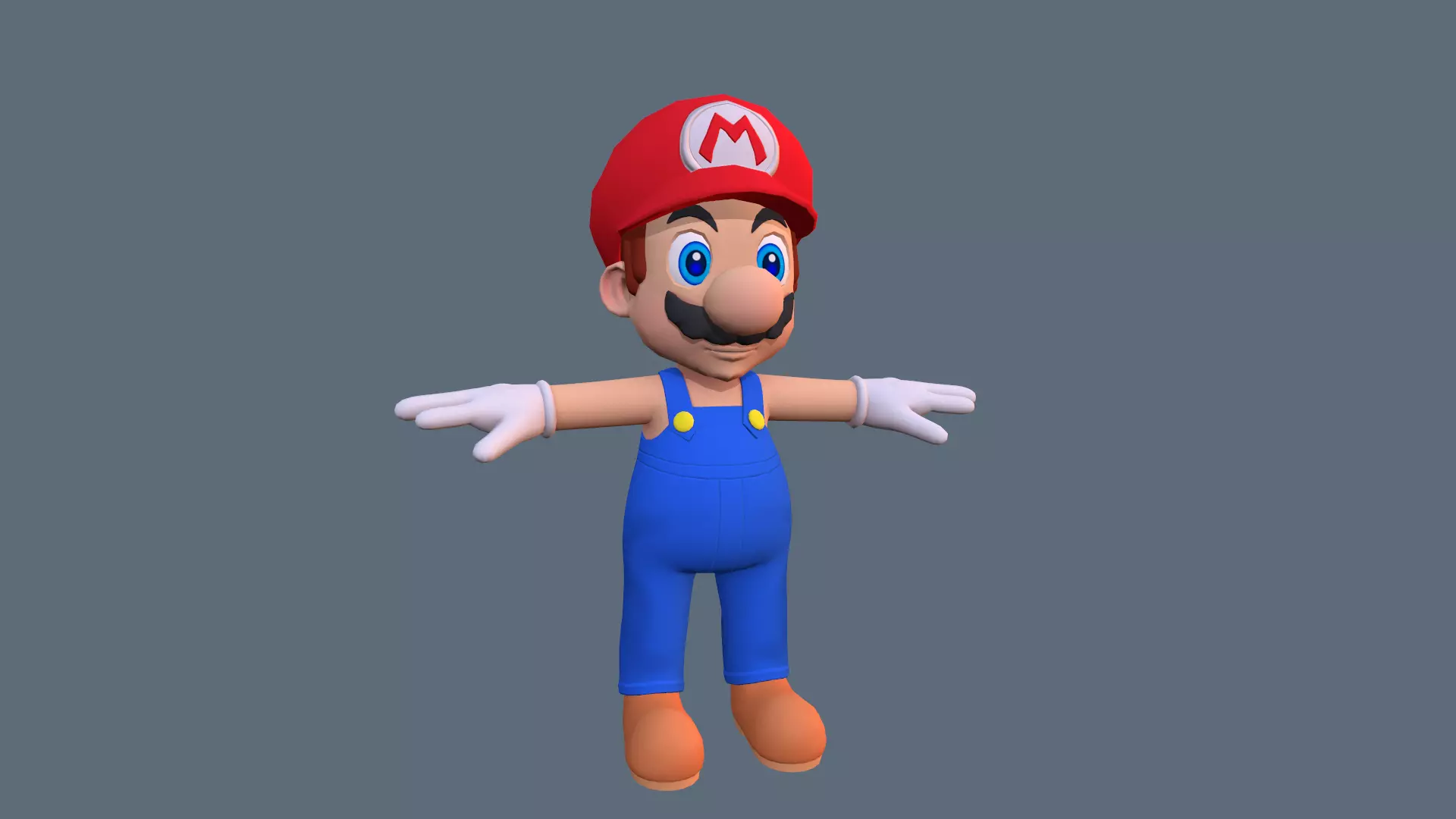 Super Mario 3D Model Low-poly 3D model_0