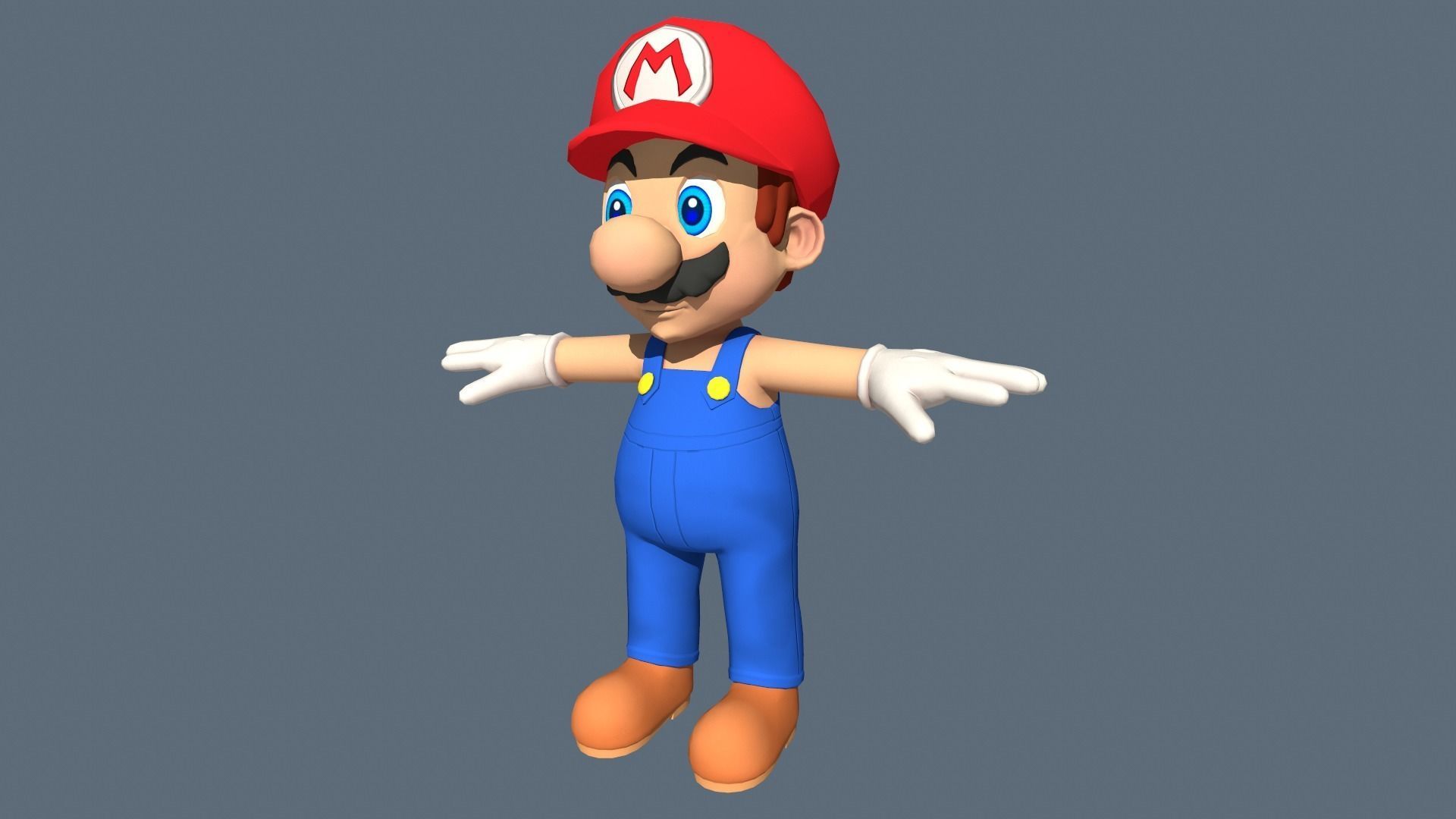 Super Mario 3D Model Low-poly 3D model_7
