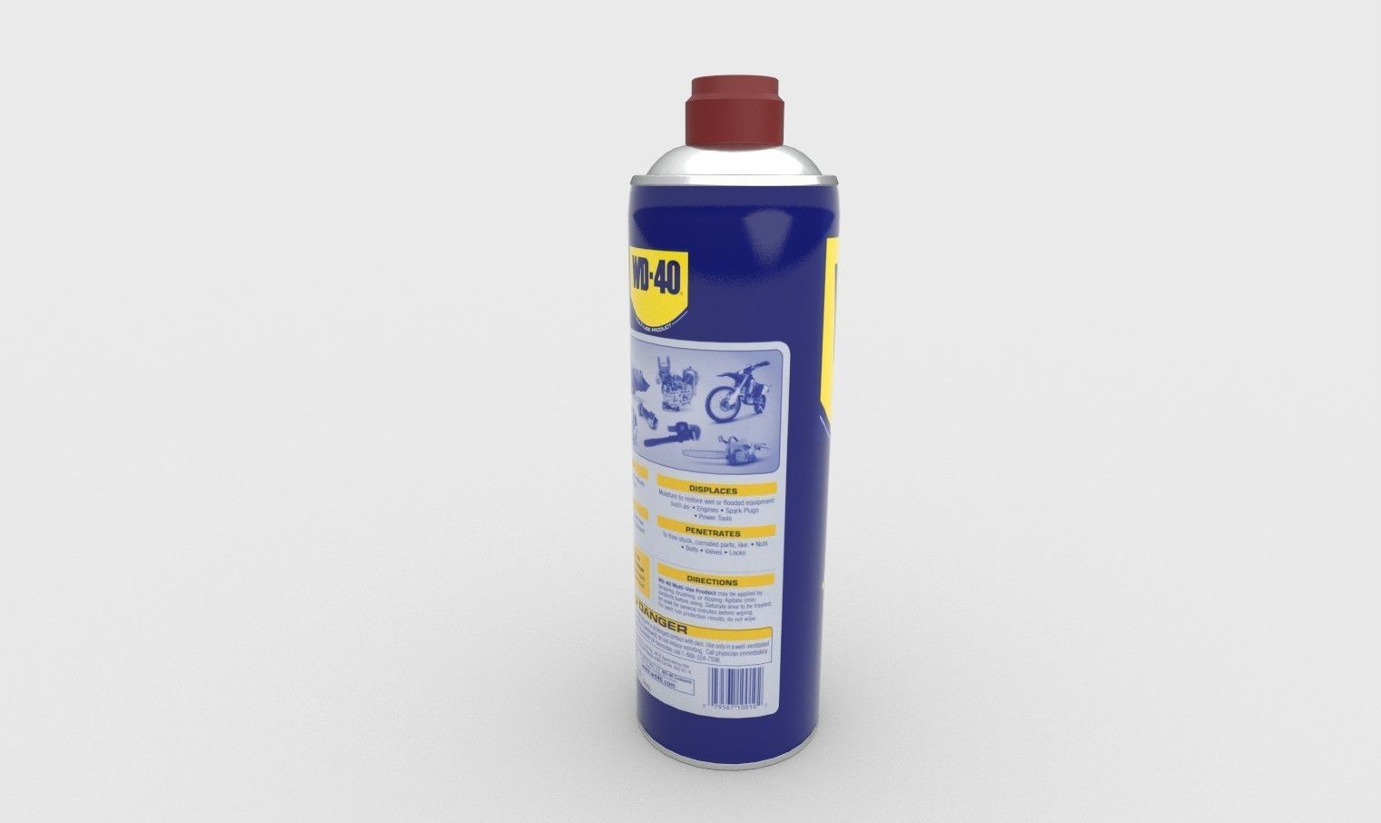 WD 40 Spray Can 3D model_1