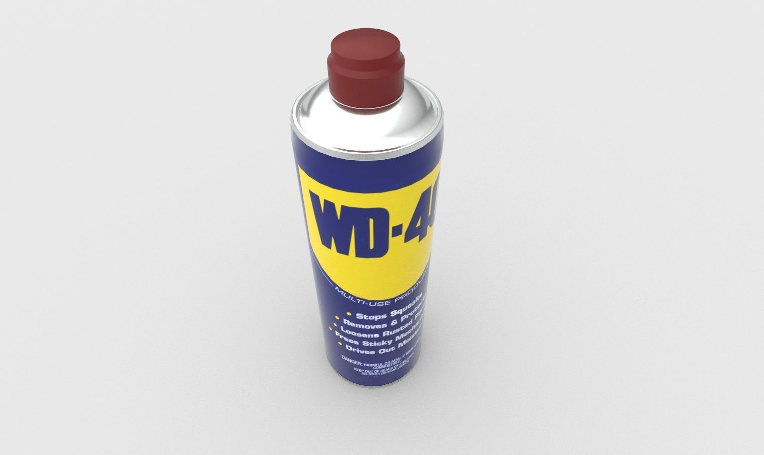 WD 40 Spray Can 3D model_2