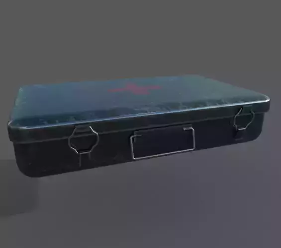 medical box Low-poly 3D model