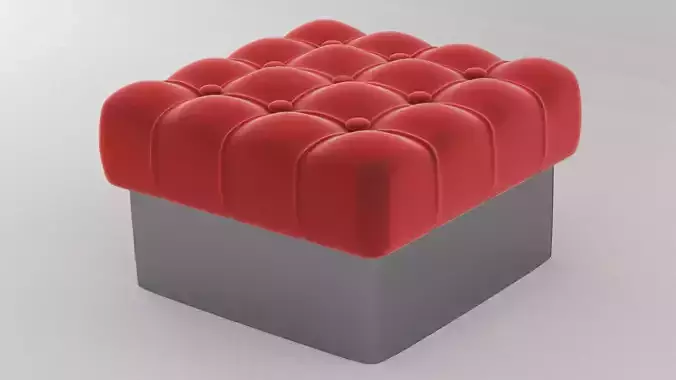  Chair with soft red part