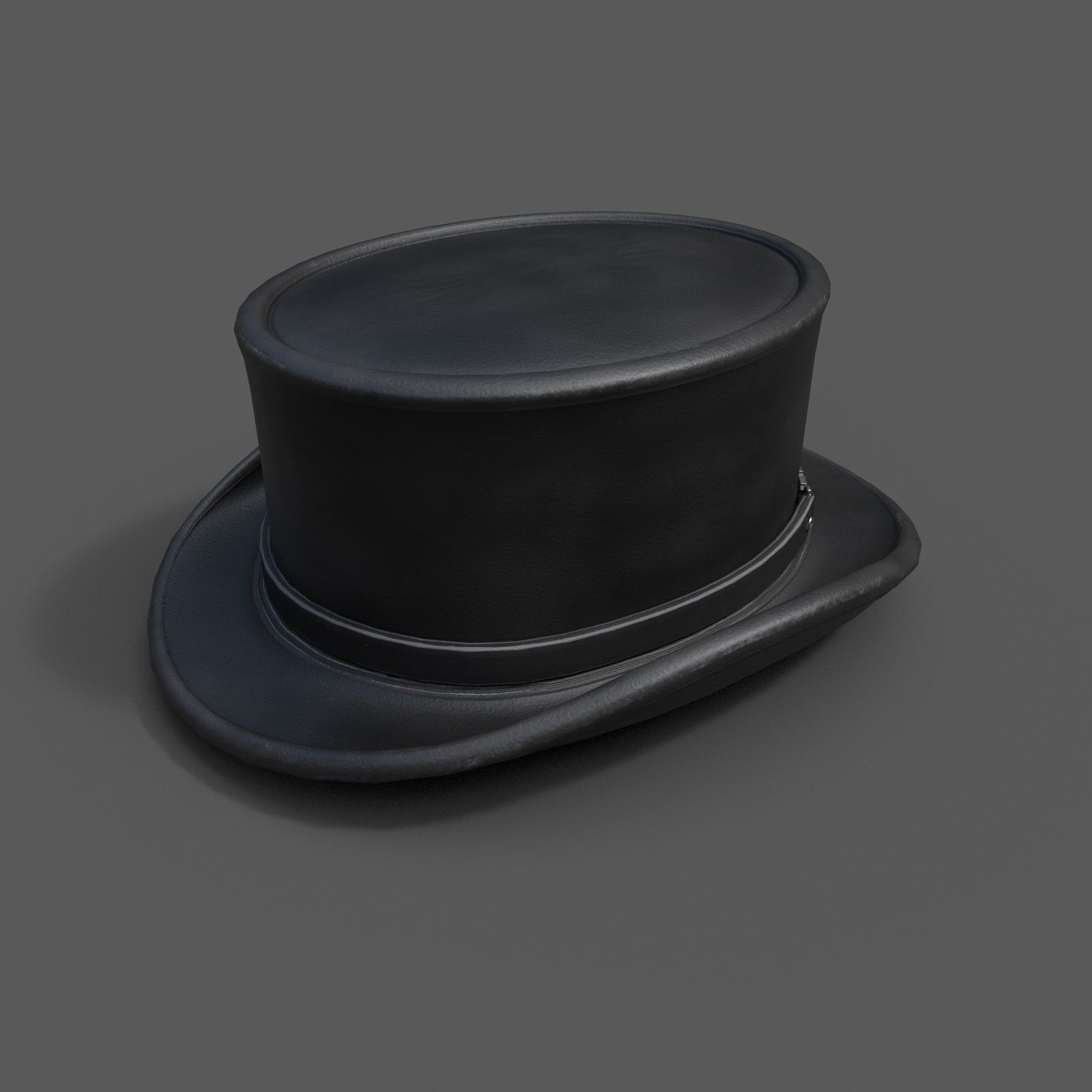 Human Hat scifi  Low-poly 3D model_1