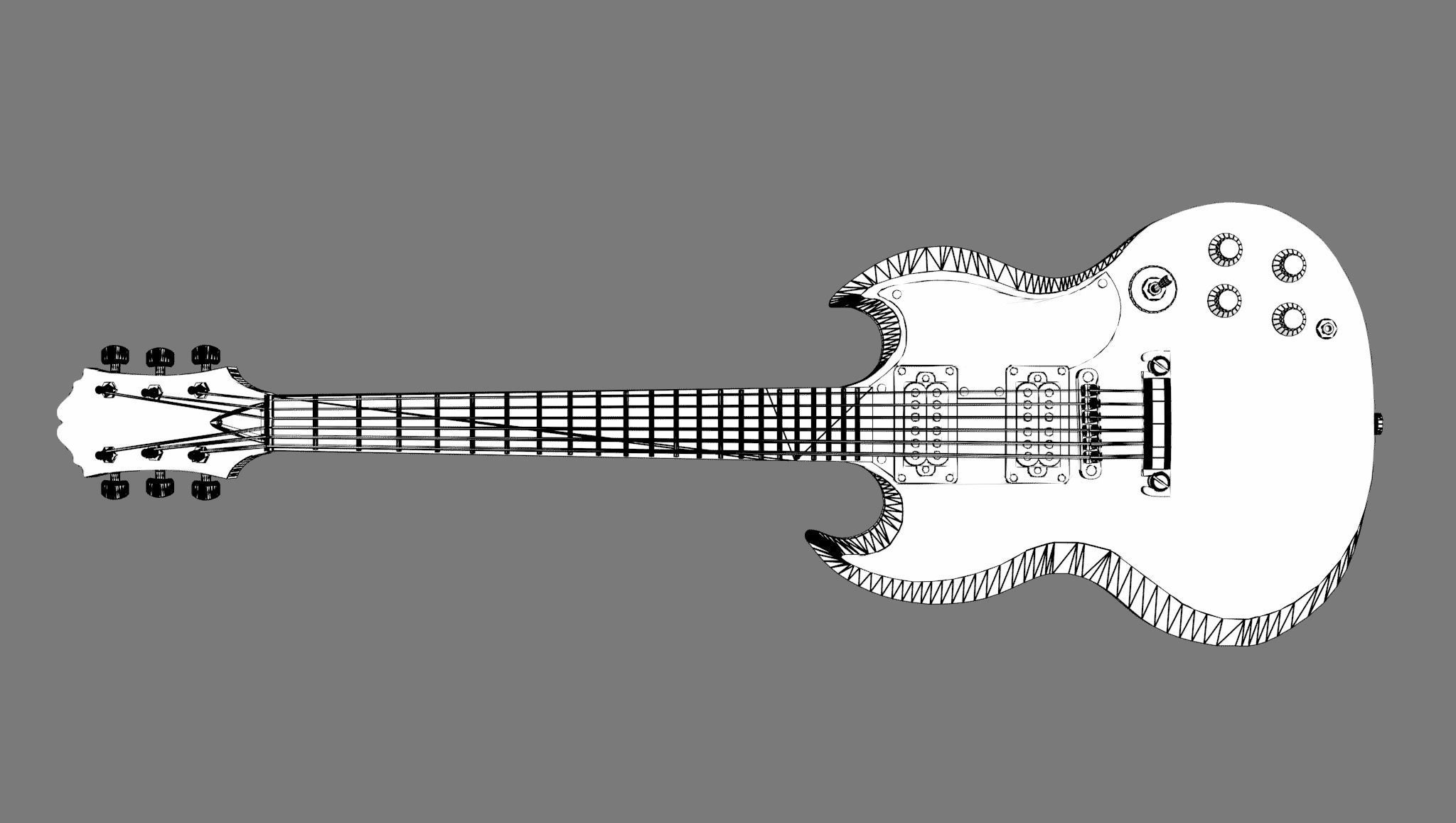 Gibson SG 3D model_11