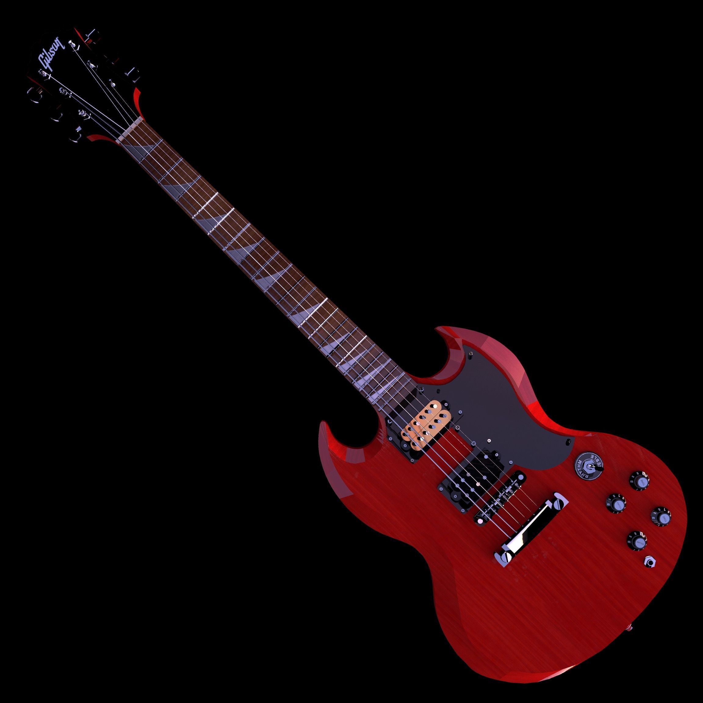 Gibson SG 3D model_4