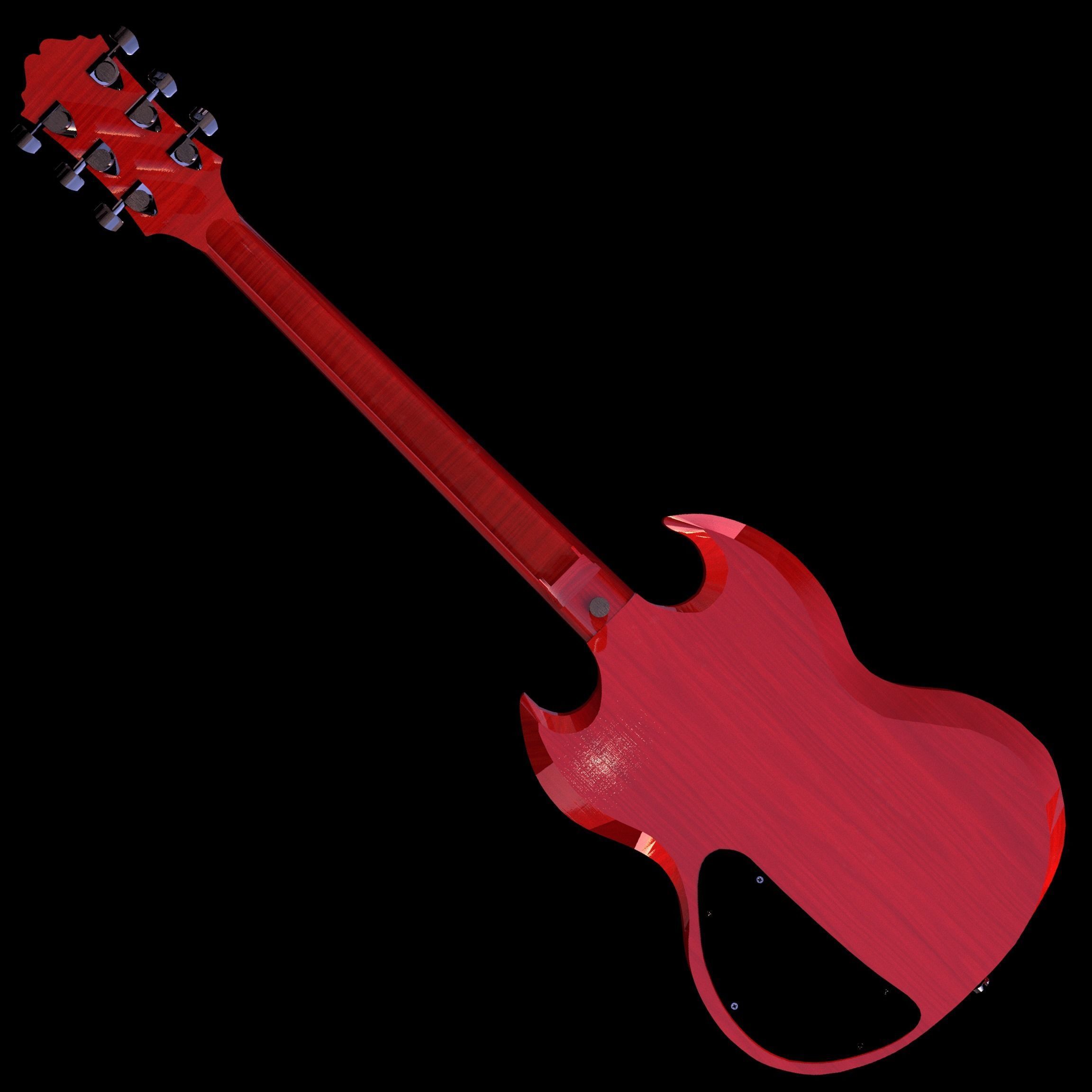 Gibson SG 3D model_5