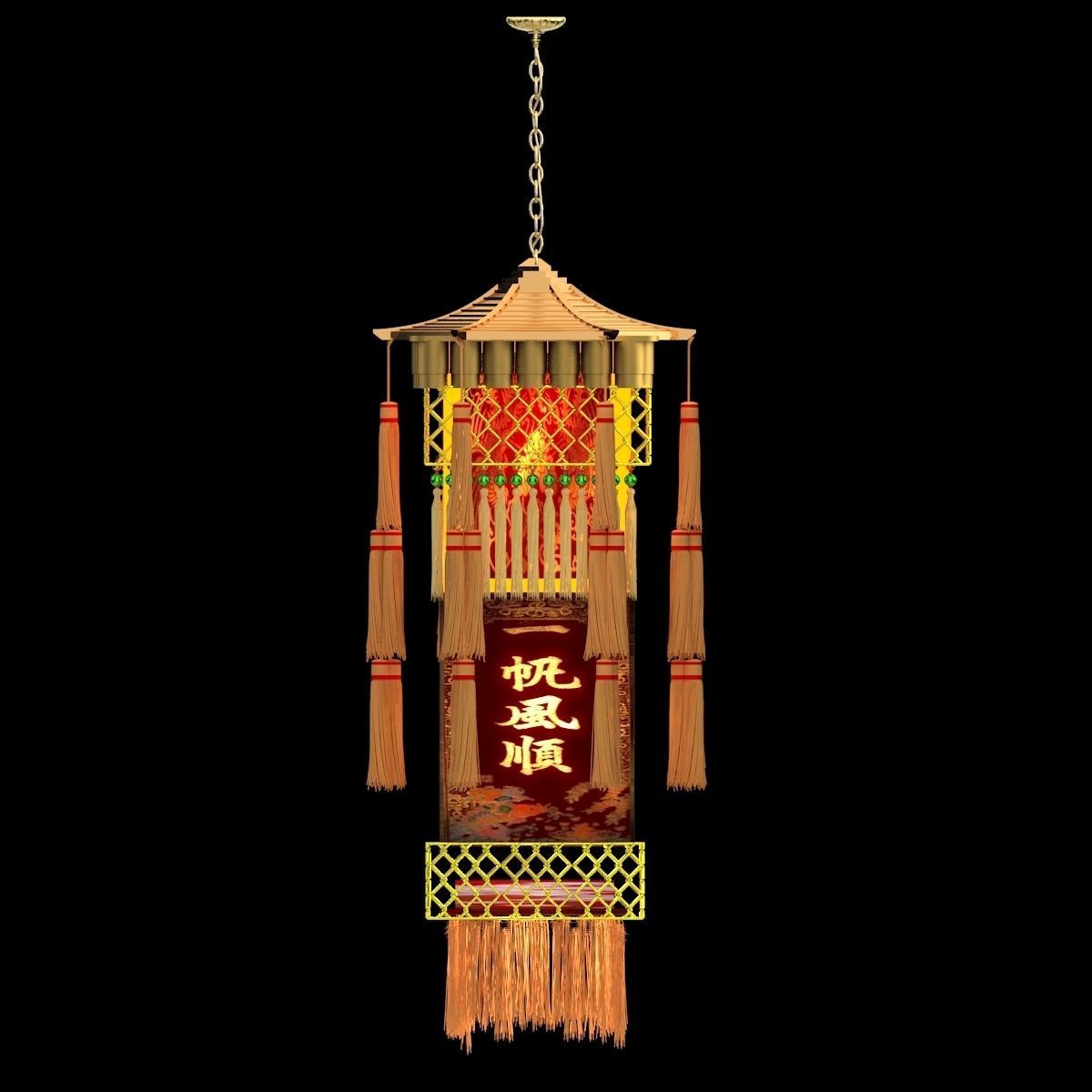 Chinese Royal Palace Lantern 3D model_2
