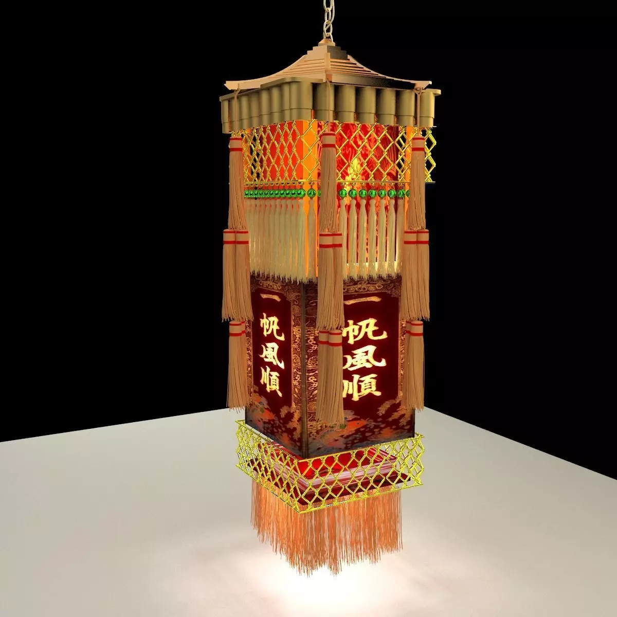 Chinese Royal Palace Lantern 3D model_0