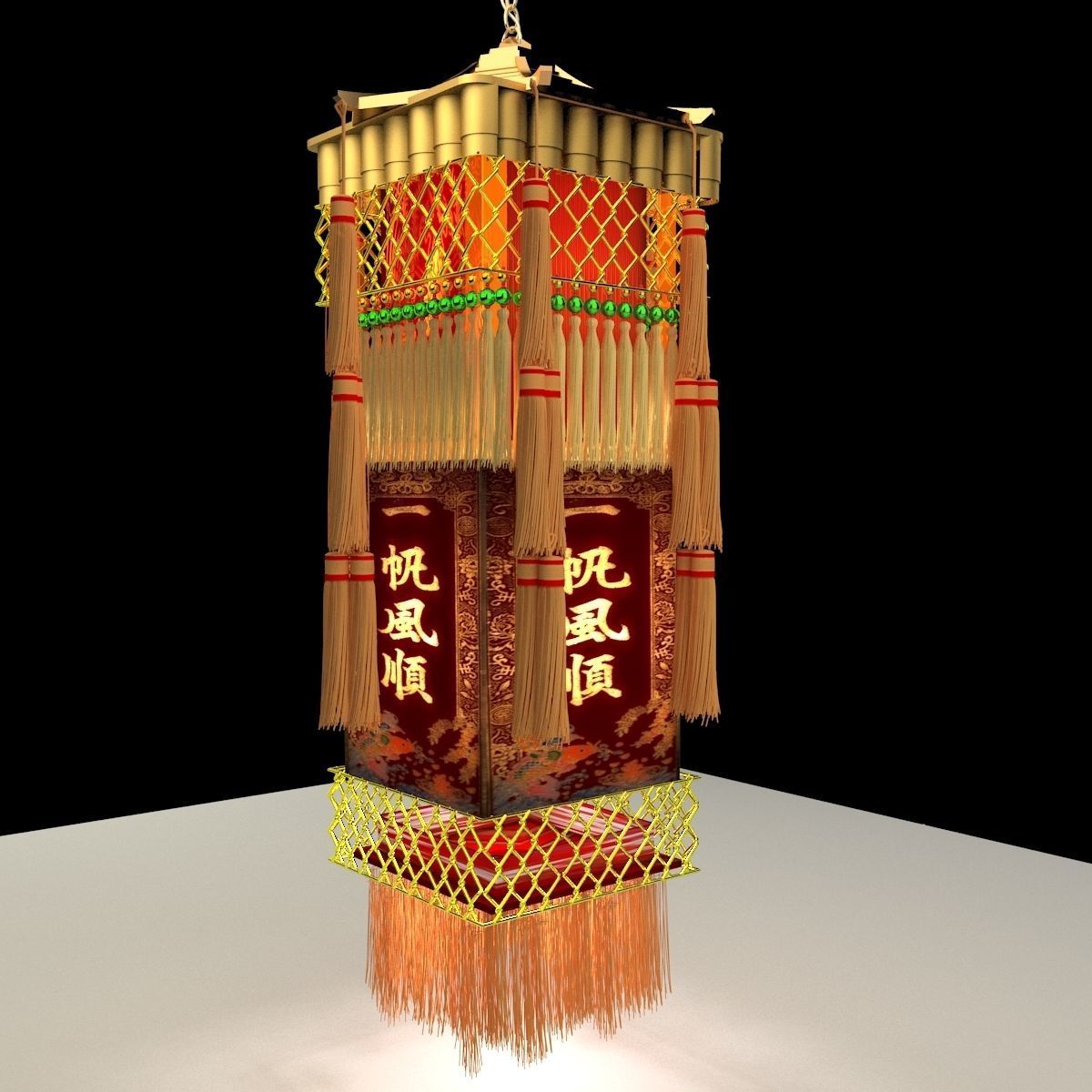 Chinese Royal Palace Lantern 3D model_1