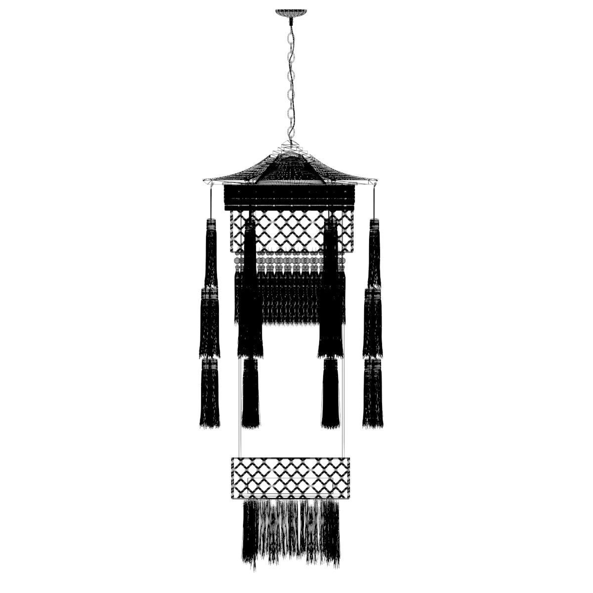 Chinese Royal Palace Lantern 3D model_4