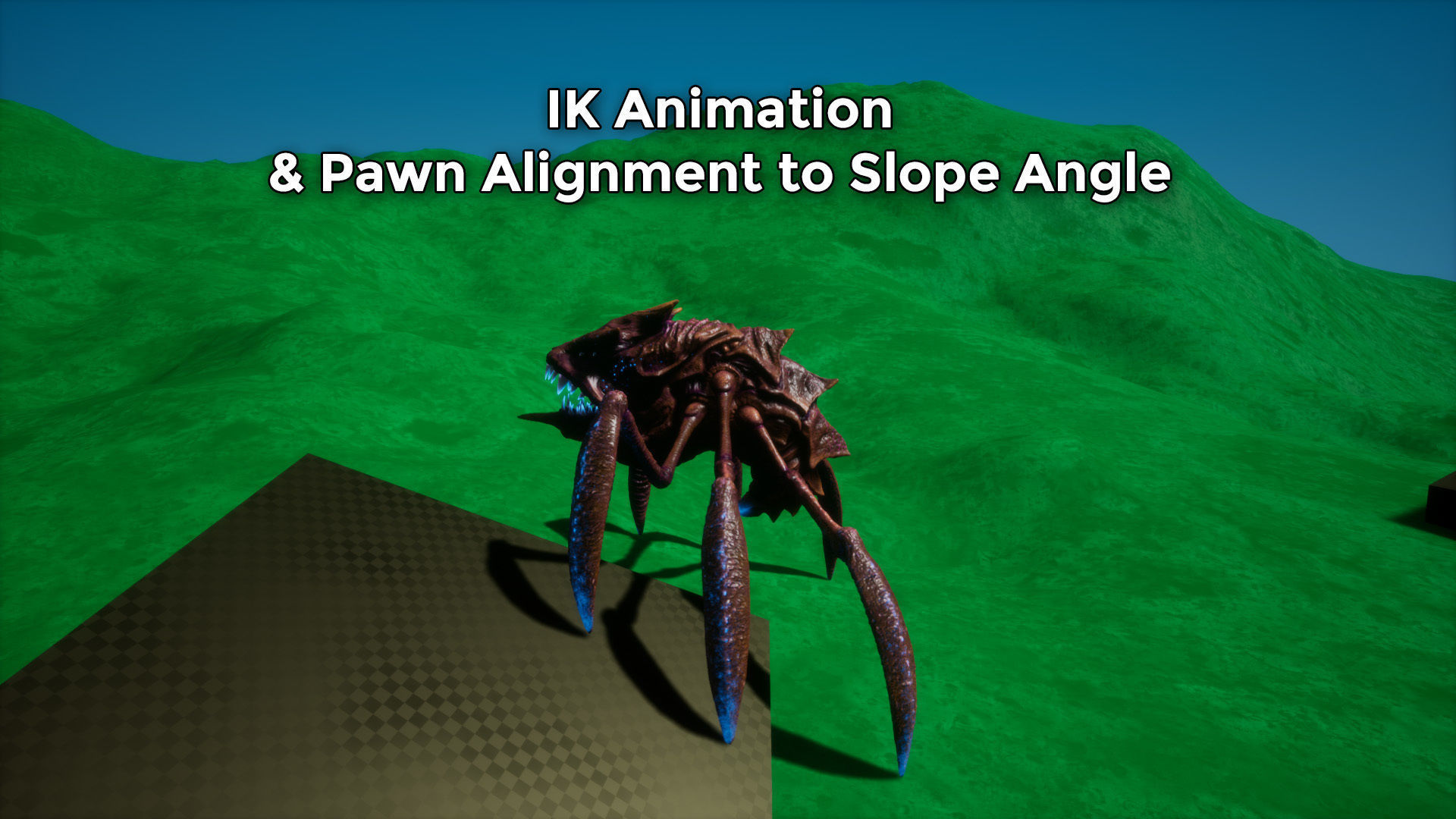 Alien Crab Monster Low-poly 3D model_25