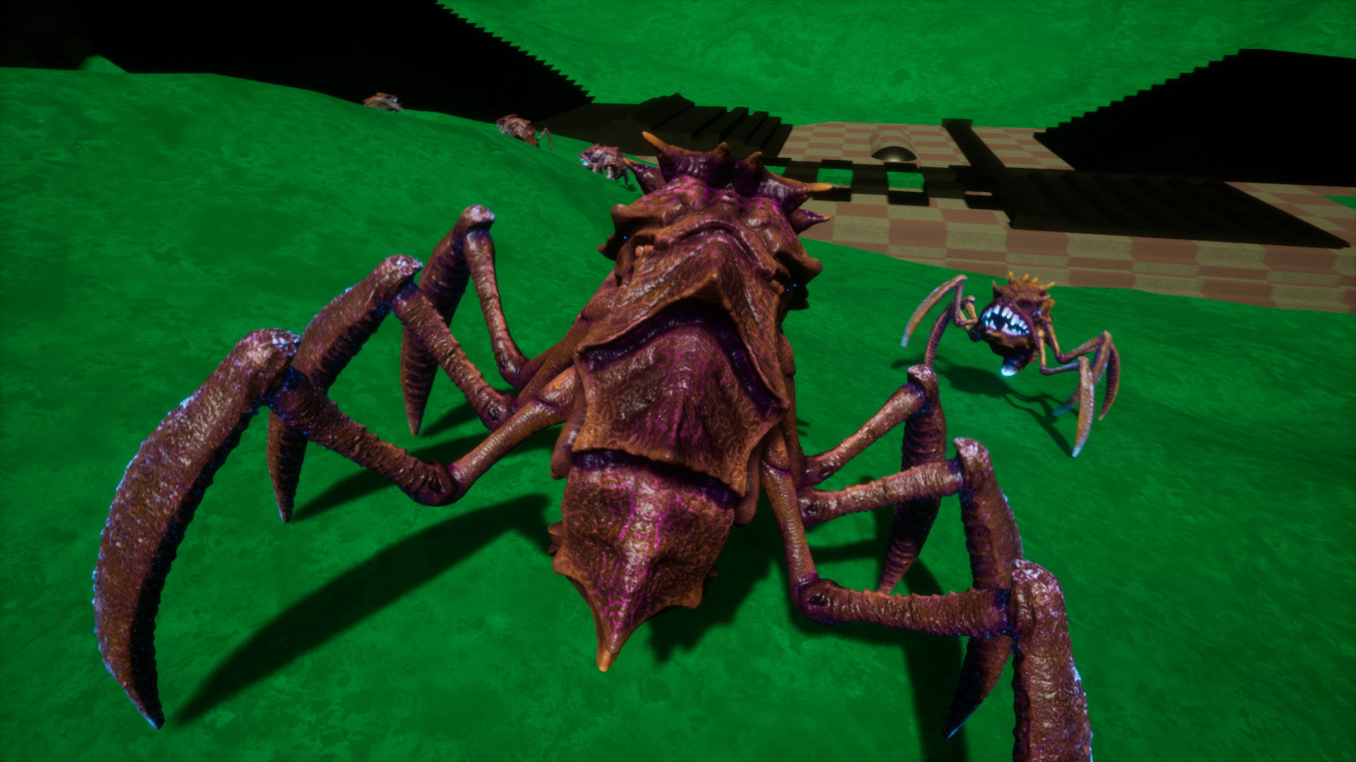 Alien Crab Monster Low-poly 3D model_13