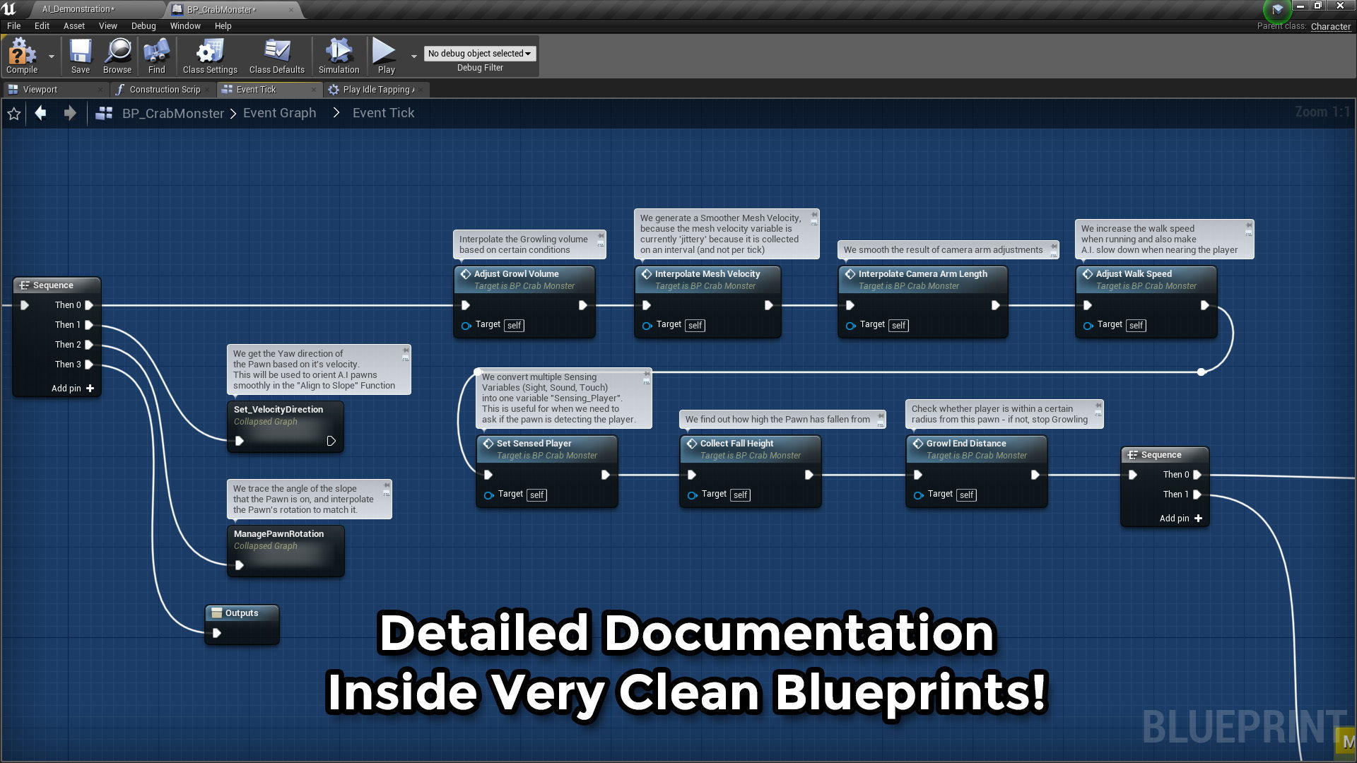Alien Crab Monster Low-poly 3D model_15