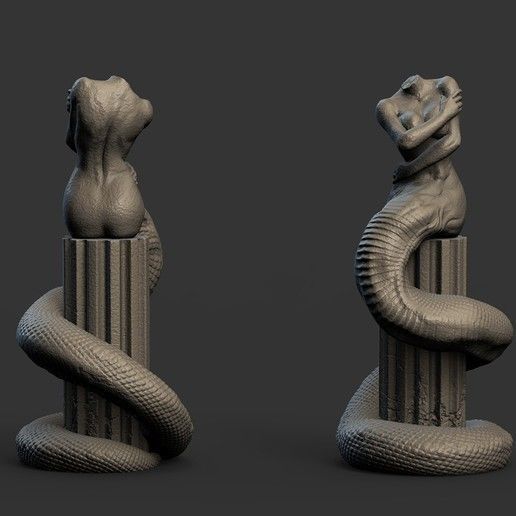 Medusa Statue 3D print model_2