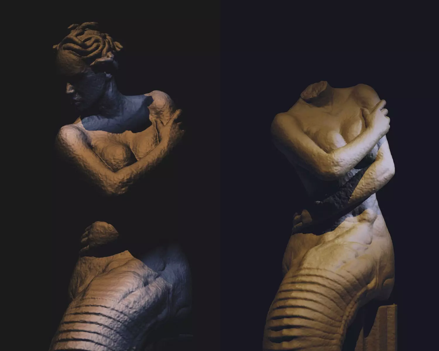 Medusa Statue 3D print model_0