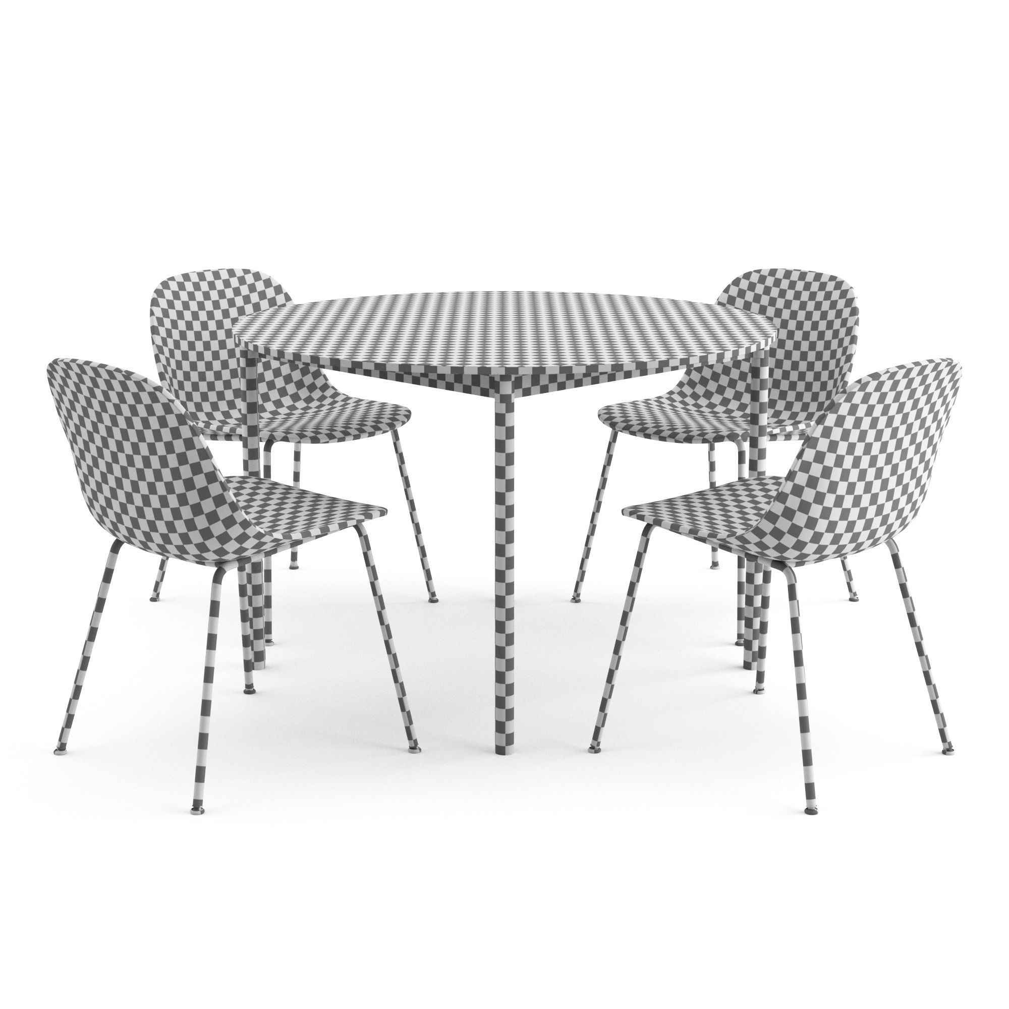 Muuto Dinning Set 3D model_3
