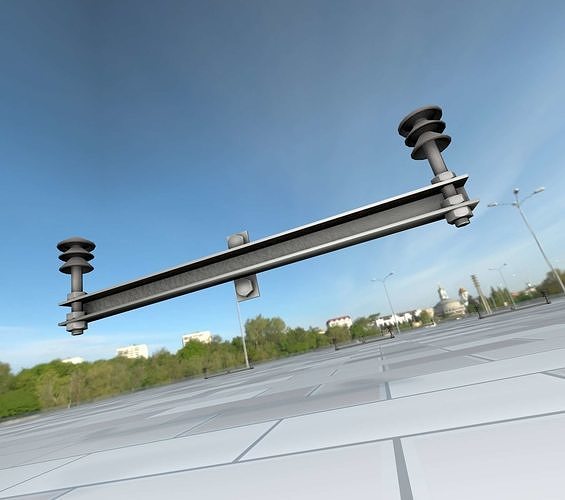 Electricity Poles Insulators 9 - Object  101 Low-poly 3D model